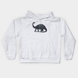 Black Dinosaur - Brontosaurus Kids Hoodie